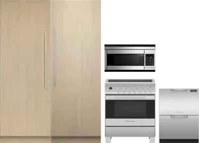 5 Piece Package Includes Refrigerator, Freezer, Range, Microwave And Dishwasher